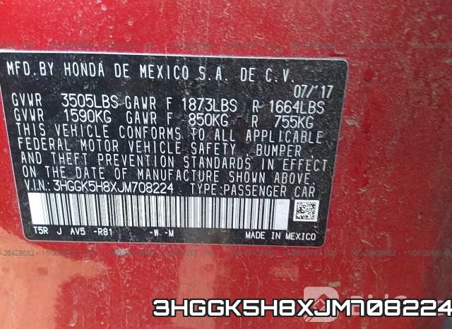 3HGGK5H8XJM708224 фото 10
