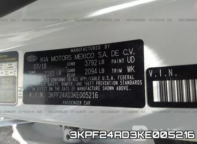 3KPF24AD3KE005216 фото 10