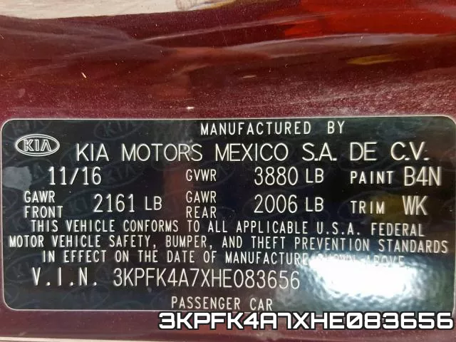 3KPFK4A7XHE083656 фото 2