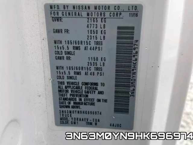 3N63M0YN9HK696974 фото 2