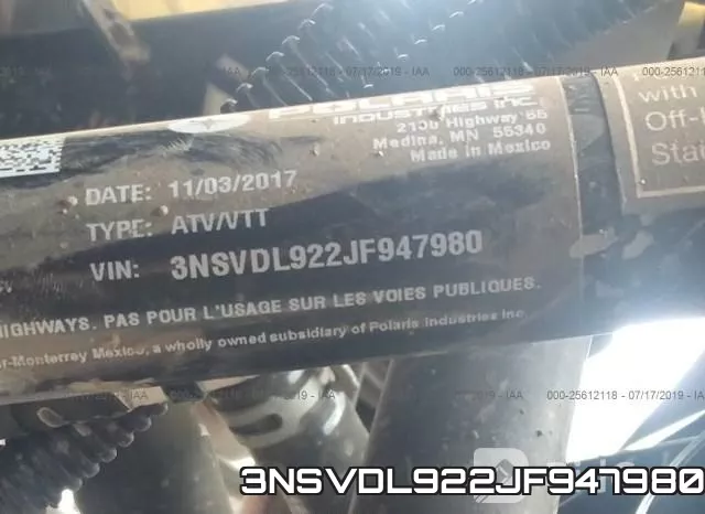 3NSVDL922JF947980 фото 2