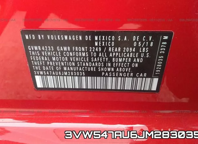 3VW547AU6JM283035 фото 10