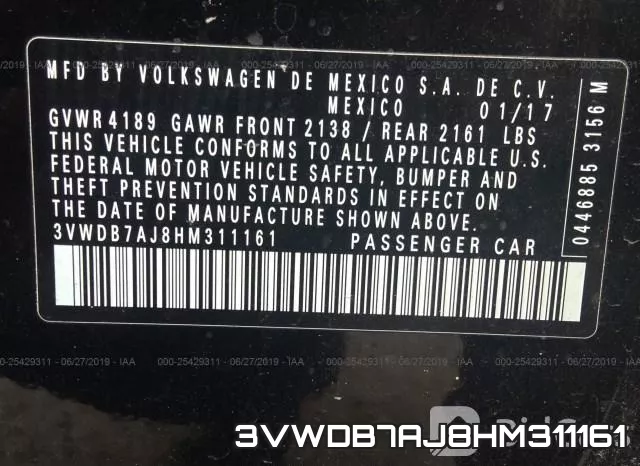 3VWDB7AJ8HM311161 фото 10