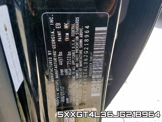 5XXGT4L36JG218964 фото 2