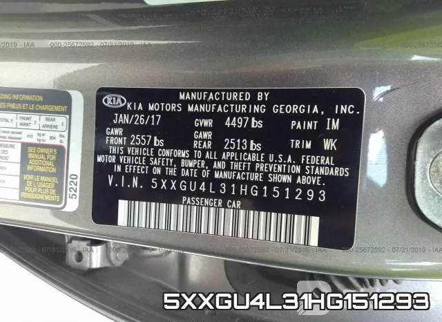5XXGU4L31HG151293 фото 10