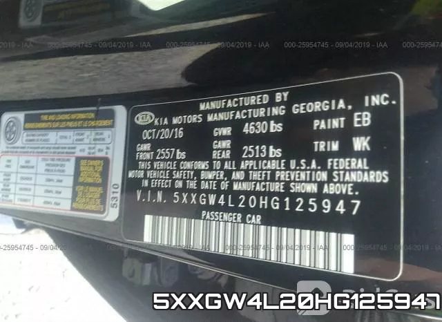 5XXGW4L20HG125947 фото 10