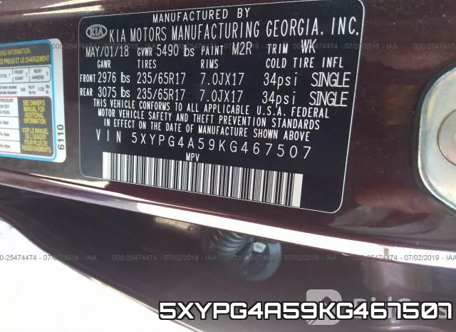 5XYPG4A59KG467507 фото 10