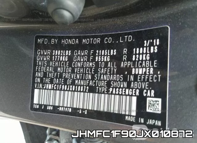 JHMFC1F90JX010872 фото 10