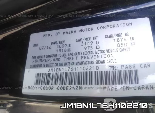 JM1BN1L76H1102210 фото 10