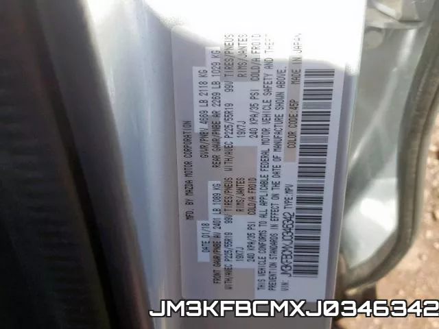 JM3KFBCMXJ0346342 фото 2