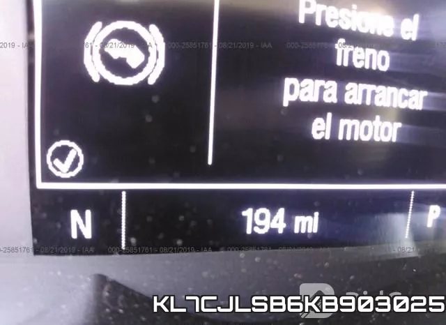 KL7CJLSB6KB903025 фото 8