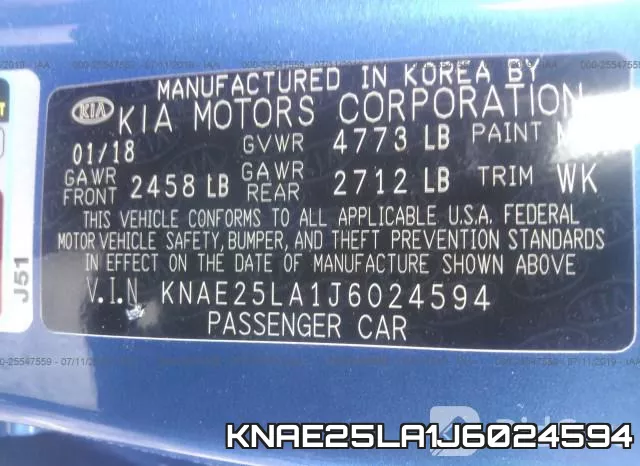 KNAE25LA1J6024594 фото 10