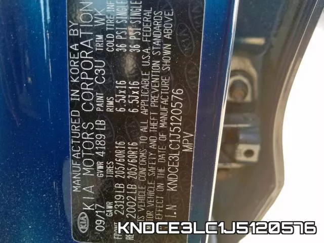 KNDCE3LC1J5120576 фото 2