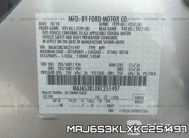 MAJ6S3KLXKC251497 фото 10