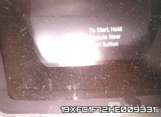 19XFC1F72HE009331 фото 8