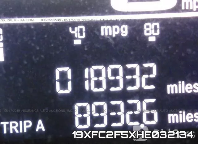 19XFC2F5XHE032134 фото 8