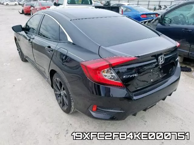 19XFC2F84KE000751 фото 4