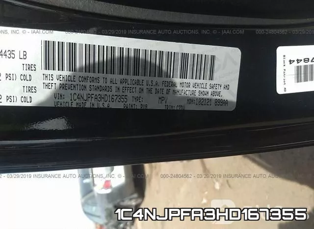 1C4NJPFA3HD167355 фото 10
