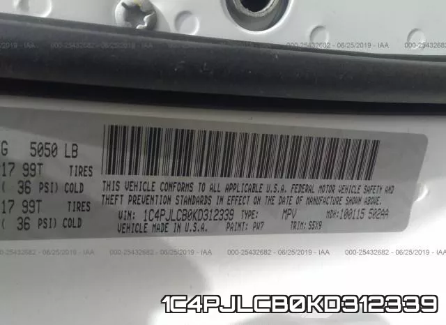 1C4PJLCB0KD312339 фото 10