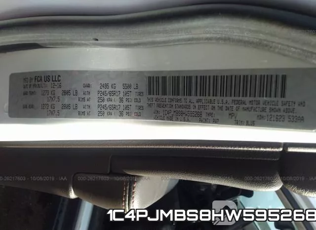 1C4PJMBS8HW595268 фото 10