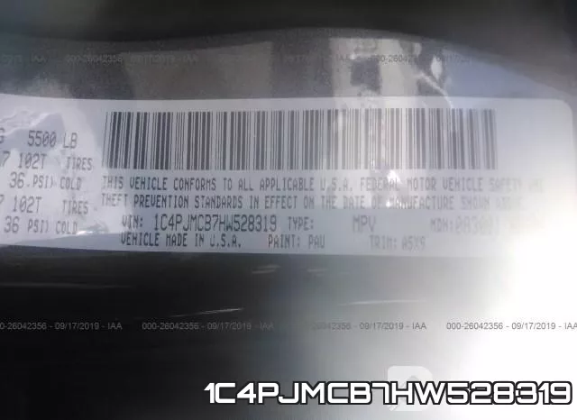1C4PJMCB7HW528319 фото 10