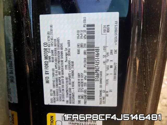 1FA6P8CF4J5146481 фото 2