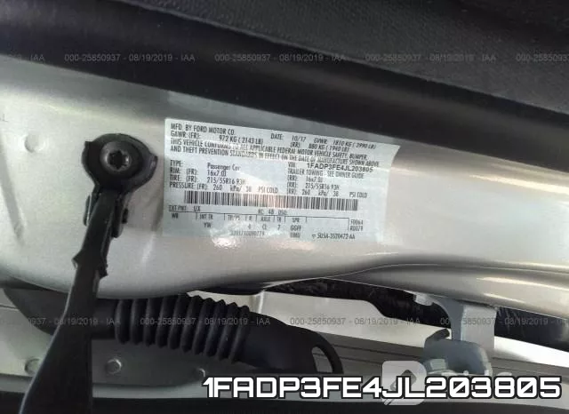 1FADP3FE4JL203805 фото 10