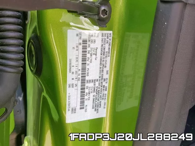 1FADP3J20JL288249 фото 2