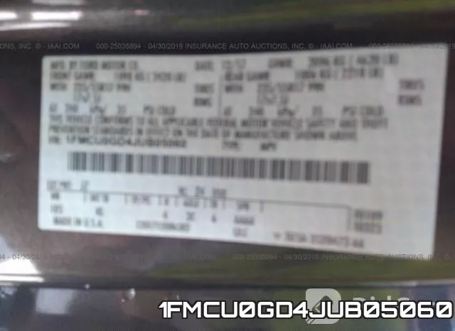 1FMCU0GD4JUB05060 фото 10