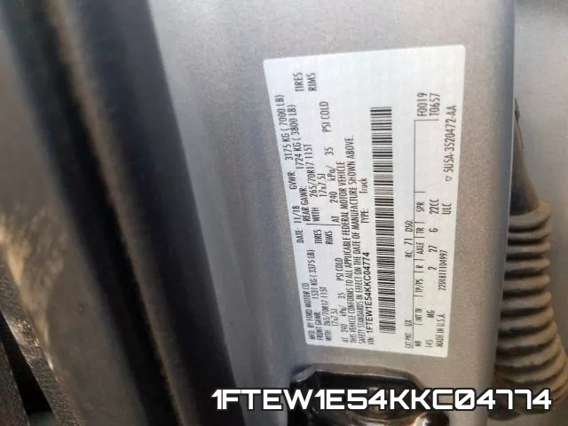 1FTEW1E54KKC04774 фото 2