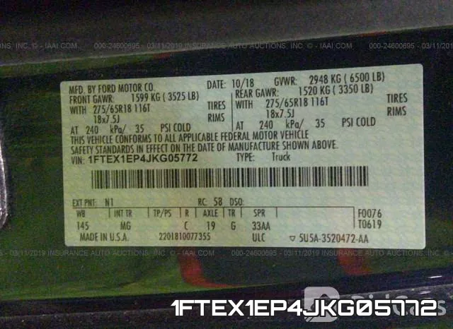 1FTEX1EP4JKG05772 фото 10