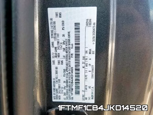 1FTMF1CB4JKD14520 фото 2