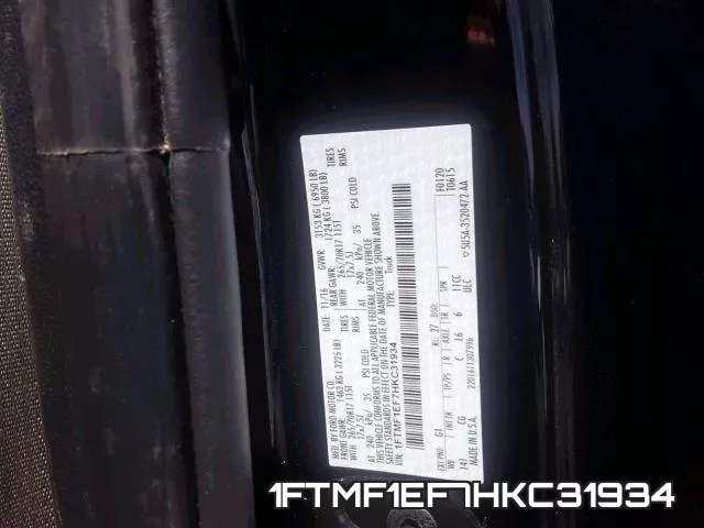 1FTMF1EF7HKC31934 фото 2