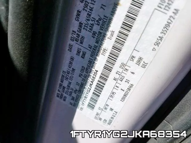 1FTYR1YG2JKA68354 фото 2