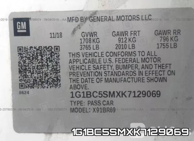 1G1BC5SMXK7129069 фото 10