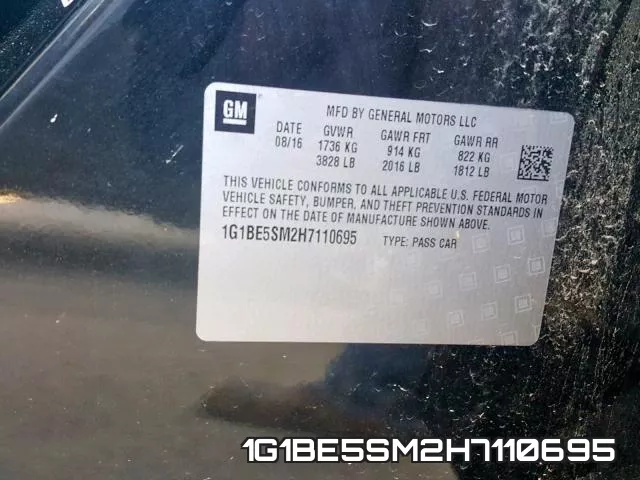 1G1BE5SM2H7110695 фото 2