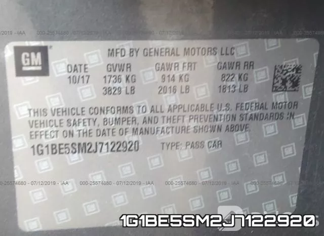 1G1BE5SM2J7122920 фото 10