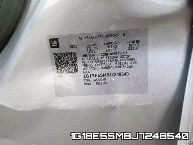 1G1BE5SM8J7248540 фото 2