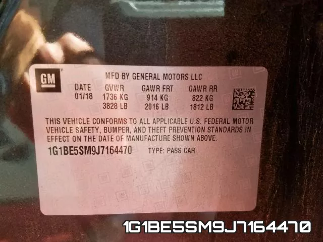 1G1BE5SM9J7164470 фото 2