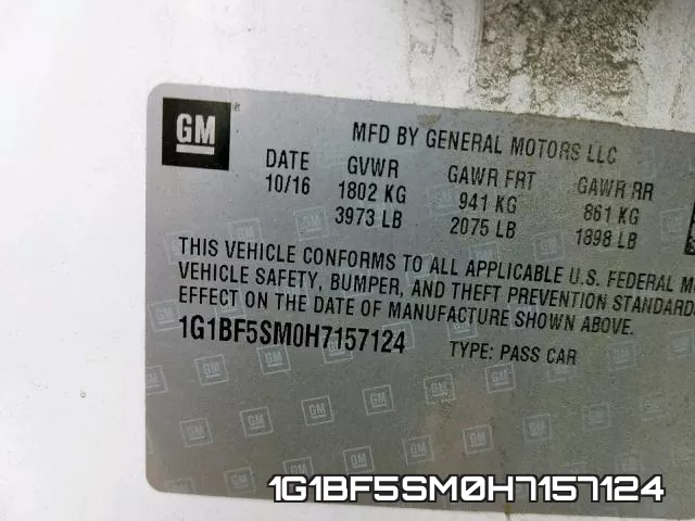 1G1BF5SM0H7157124 фото 2