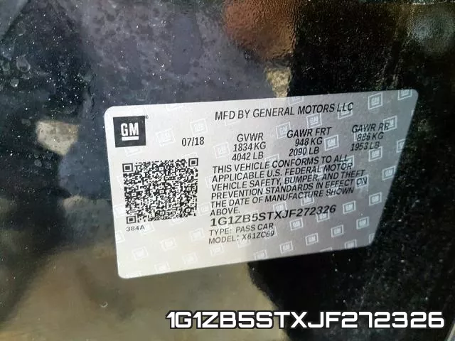 1G1ZB5STXJF272326 фото 2