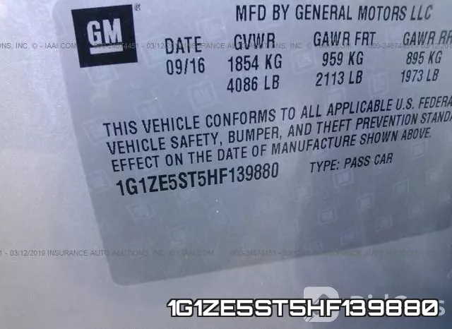 1G1ZE5ST5HF139880 фото 10