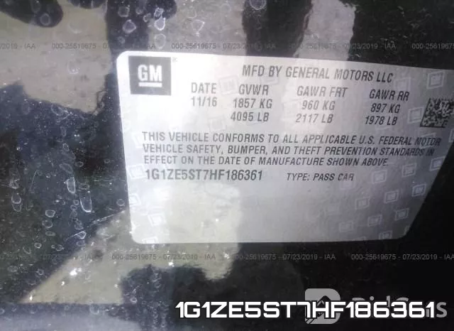 1G1ZE5ST7HF186361 фото 9