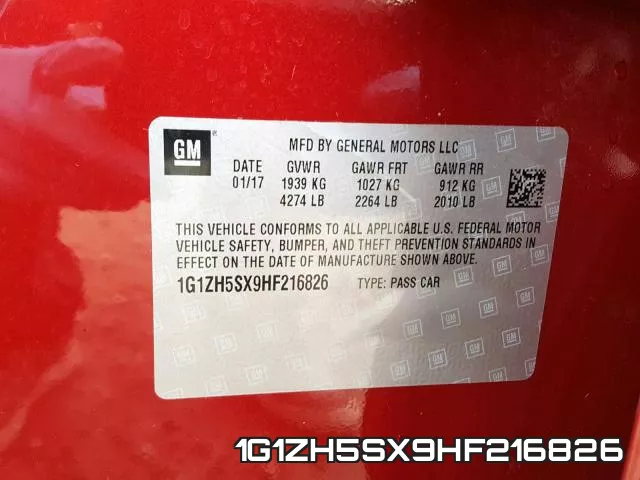 1G1ZH5SX9HF216826 фото 2