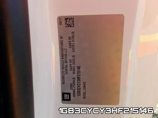 1GB3CYCY3HF215146 фото 2