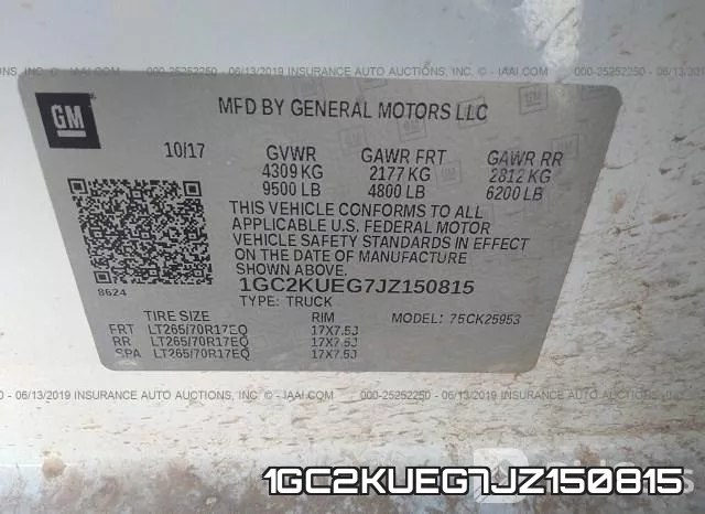 1GC2KUEG7JZ150815 фото 10