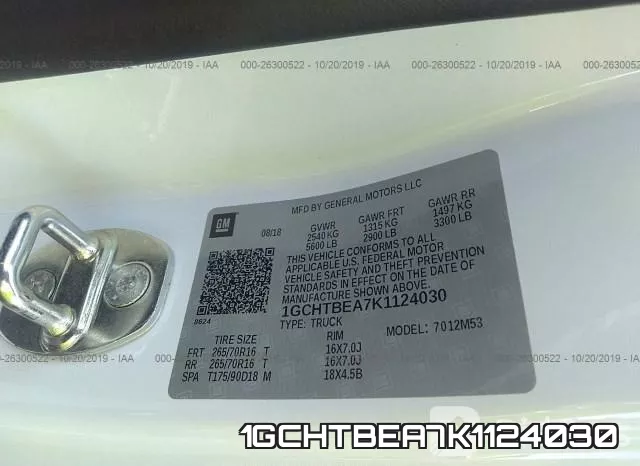 1GCHTBEA7K1124030 фото 10