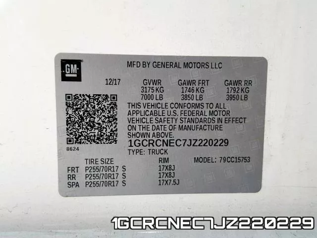 1GCRCNEC7JZ220229 фото 2