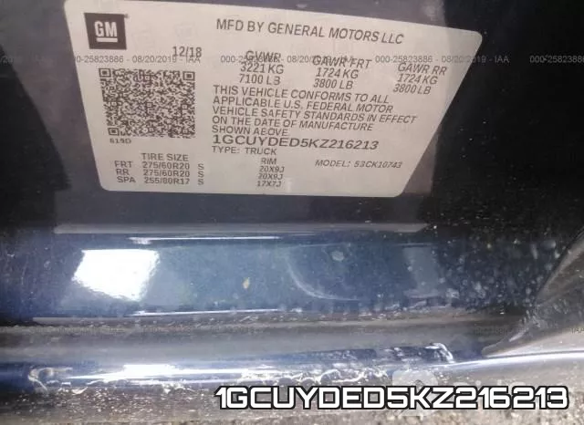 1GCUYDED5KZ216213 фото 10