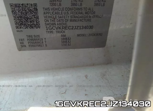 1GCVKREC2JZ134030 фото 10